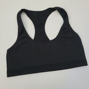 EUC Lively Sports Bra Women's sz XS/Small Black Ribbed Bra-let Workout Bra